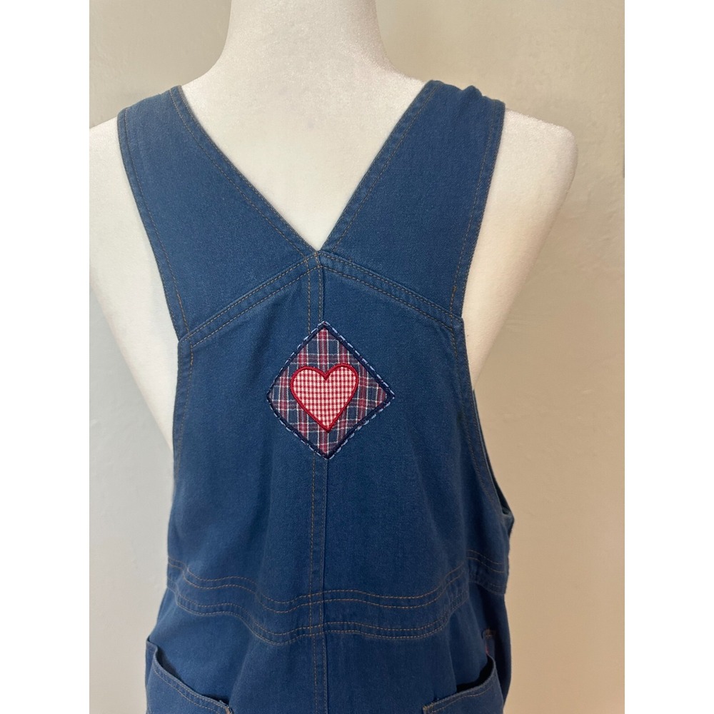 Vintage Koret City Overall Dress Size 12 Maxi 4th of July USA Watermelon Teacher - Picture 5 of 14